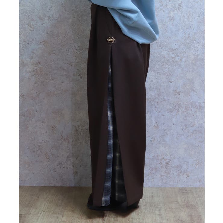 チェック切替ワイドパンツ | axes femme | 詳細画像2 