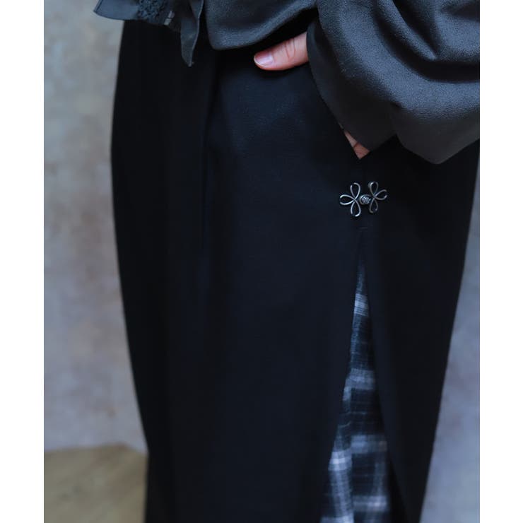 チェック切替ワイドパンツ | axes femme | 詳細画像5 