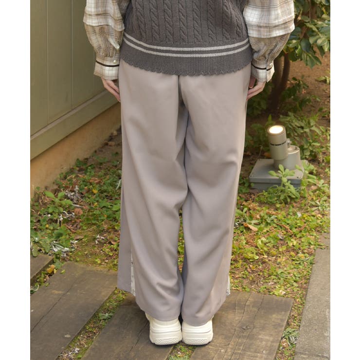 サイド柄切替ワイドパンツ | axes femme | 詳細画像3 