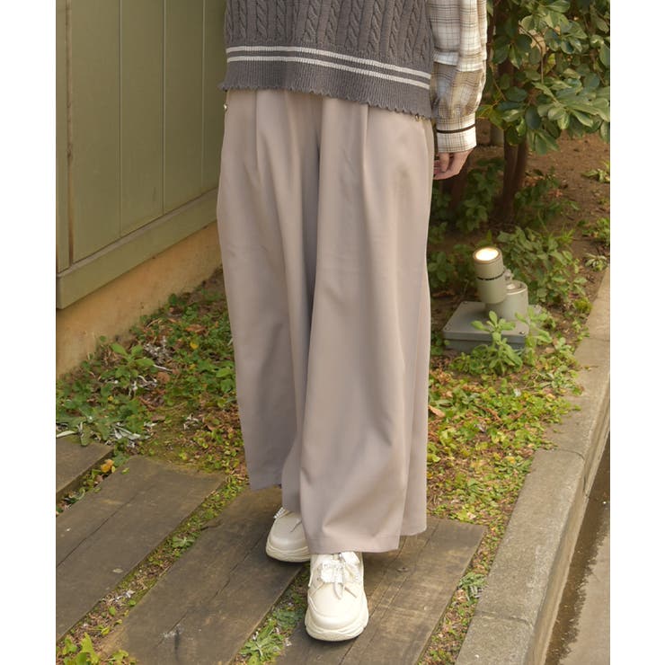 サイド柄切替ワイドパンツ | axes femme | 詳細画像7 