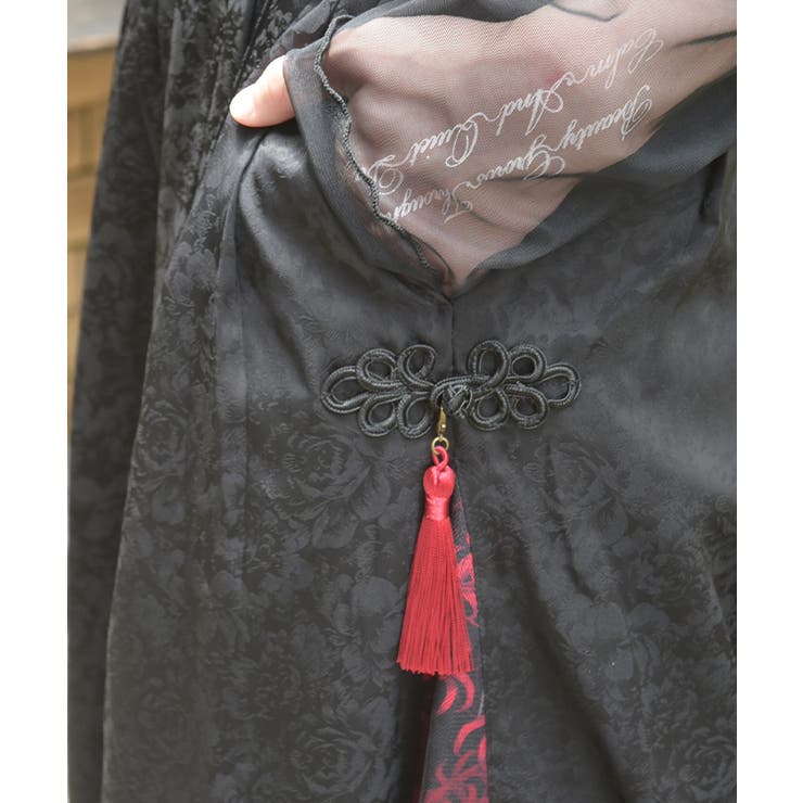 彼岸花柄×ジャガードパンツ | axes femme | 詳細画像8 