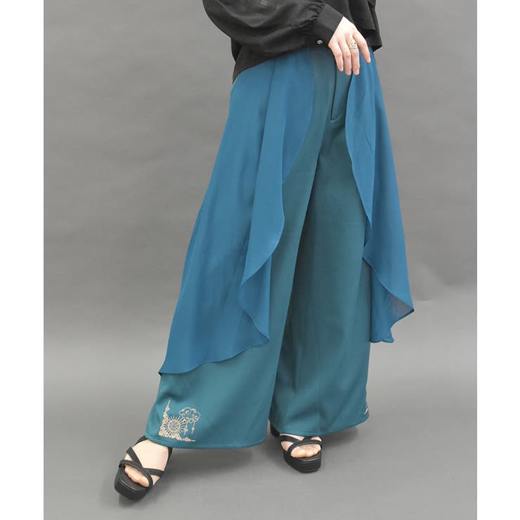 フレアデザインワイドパンツ[品番：IGAW0006278]｜axes femme