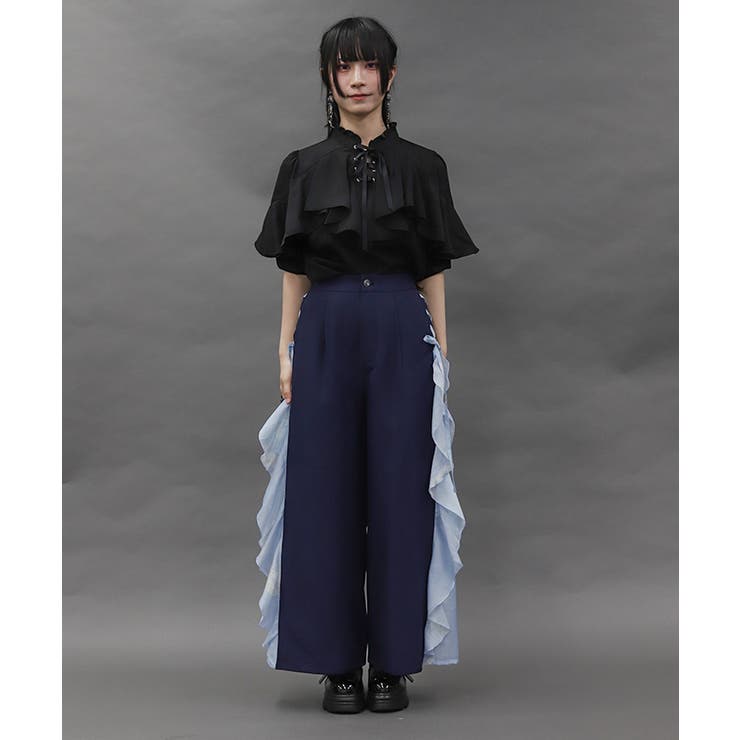 揺蕩う海月ラッフルワイドパンツ | axes femme | 詳細画像2 