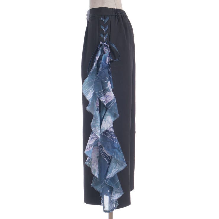 ファム 揺蕩う海月ラッフルワイドパンツ[品番：IGAW0006696]｜axes