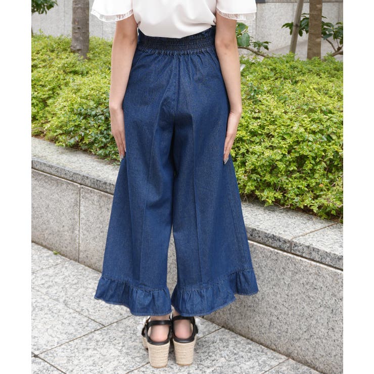 ハイウエストワイドデニムパンツ | axes femme | 詳細画像3 
