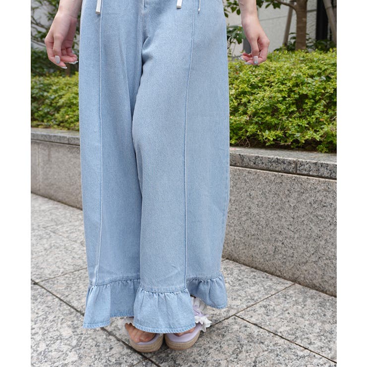 ハイウエストワイドデニムパンツ | axes femme | 詳細画像9 