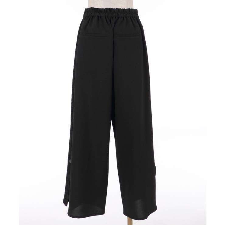 チャイナ釦スリットパンツ[品番：IGAW0001821]｜axes femme