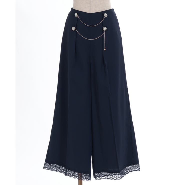チェーン付ダブルボタンパンツ[品番：IGAW0004839]｜axes femme
