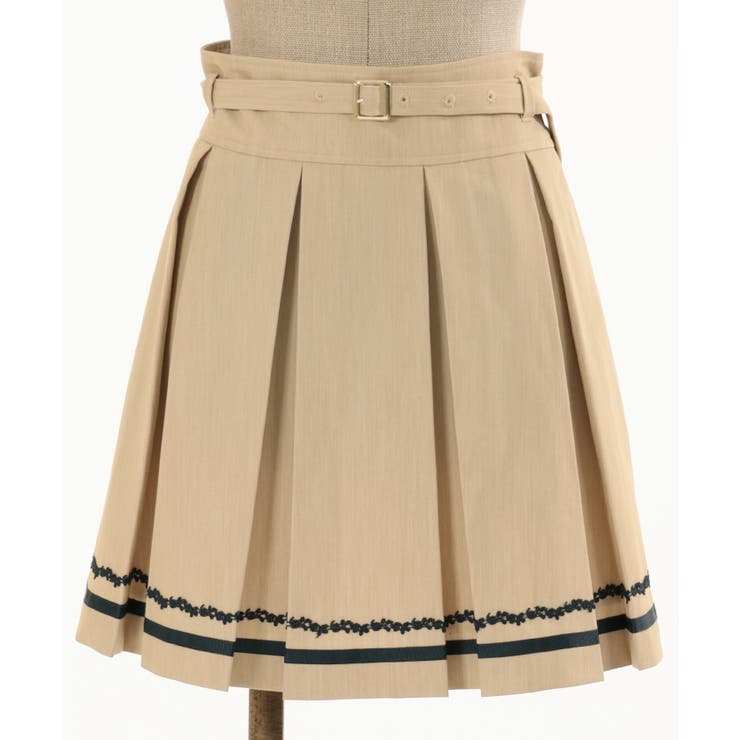 ボックスプリーツミニスカート[品番：IGAW0004517]｜axes femme