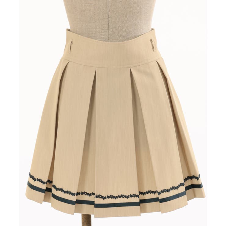 ボックスプリーツミニスカート[品番：IGAW0004517]｜axes femme