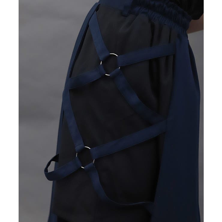 クロスベルト麻雀牌刺繍スカート | axes femme | 詳細画像15 