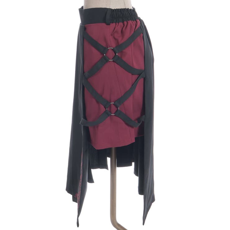 クロスベルト麻雀牌刺繍スカート | axes femme | 詳細画像18 