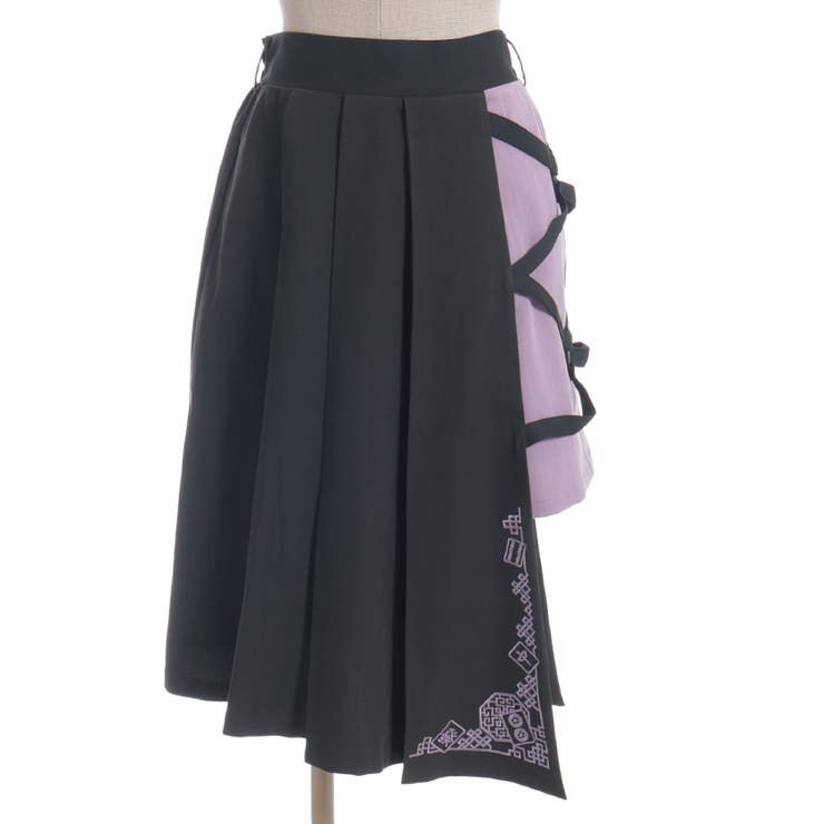 クロスベルト麻雀牌刺繍スカート | axes femme | 詳細画像23 