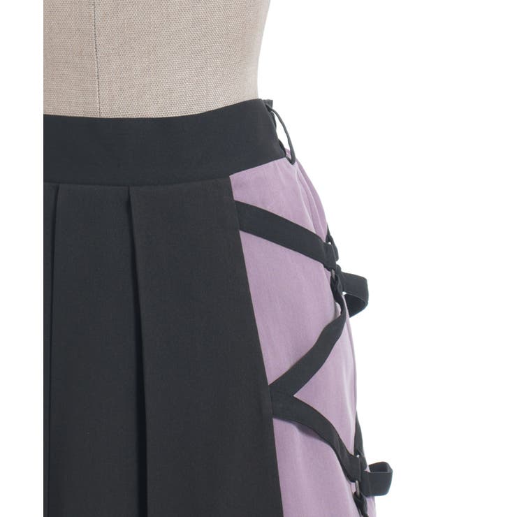 クロスベルト麻雀牌刺繍スカート | axes femme | 詳細画像26 