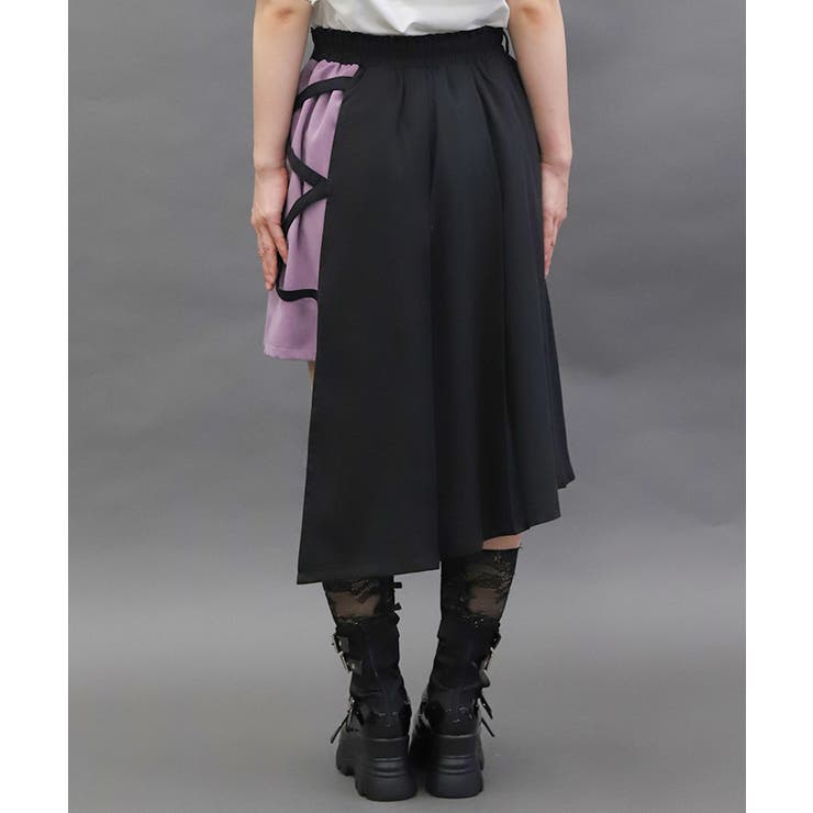 クロスベルト麻雀牌刺繍スカート | axes femme | 詳細画像7 