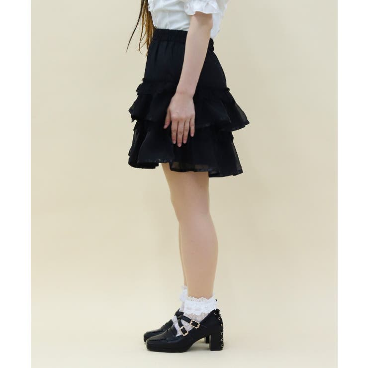 ボリュームティアードミニスカート | axes femme | 詳細画像2 