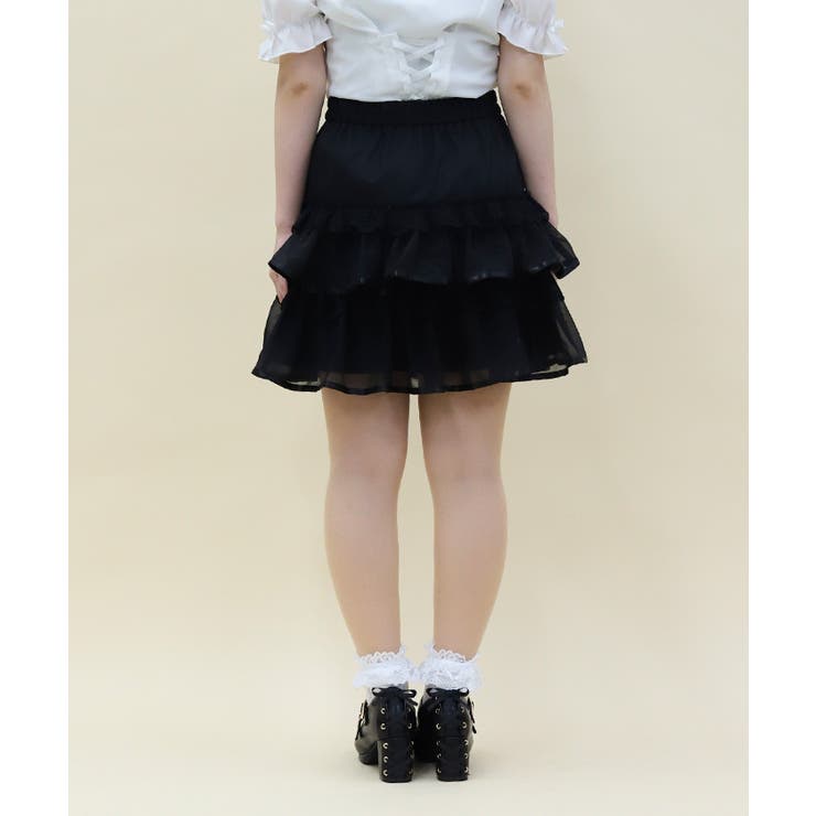 ボリュームティアードミニスカート | axes femme | 詳細画像3 