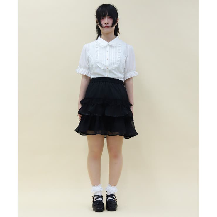 ボリュームティアードミニスカート | axes femme | 詳細画像4 