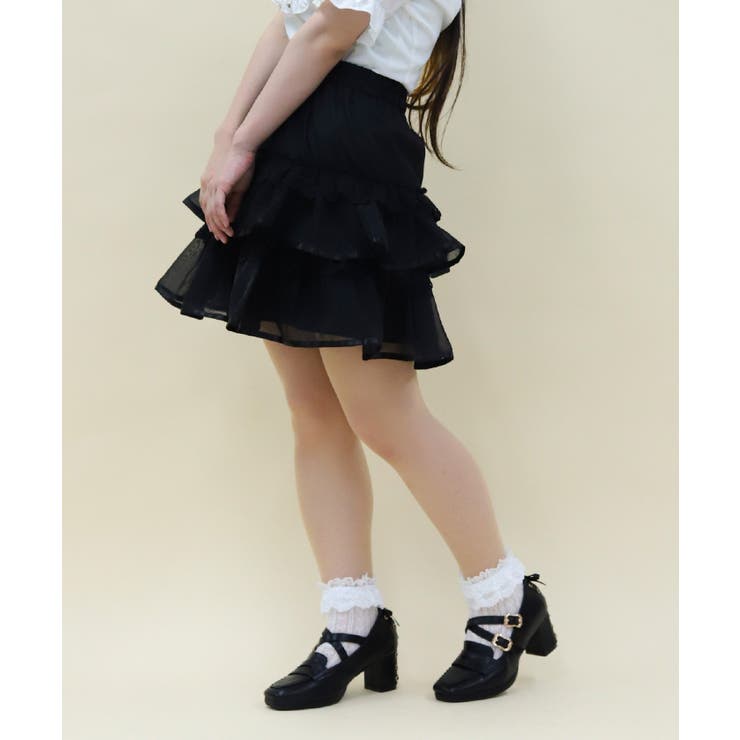 ボリュームティアードミニスカート | axes femme | 詳細画像5 