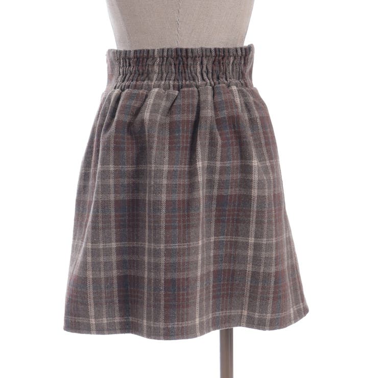 Ｗリボン起毛チェックミニスカート | axes femme | 詳細画像11 