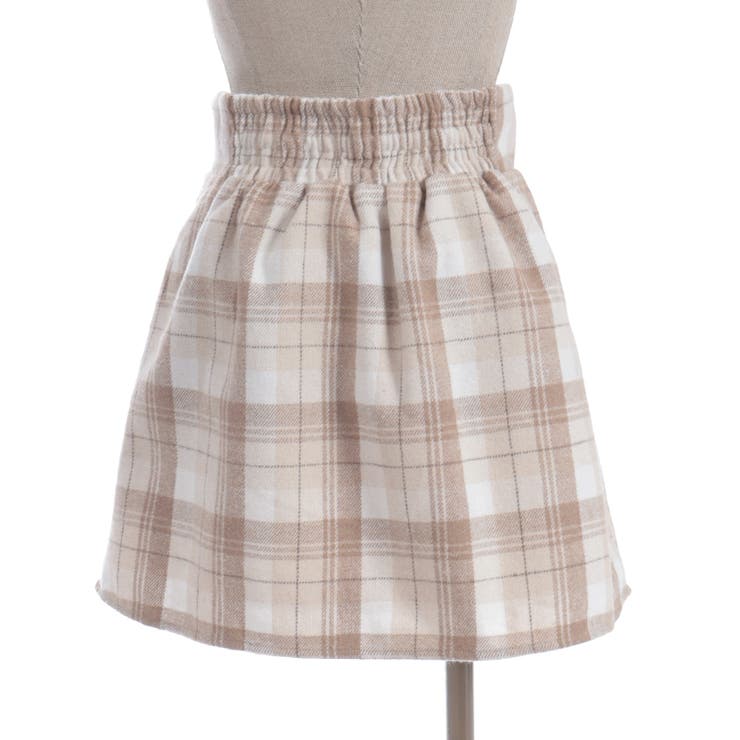 Ｗリボン起毛チェックミニスカート | axes femme | 詳細画像4 