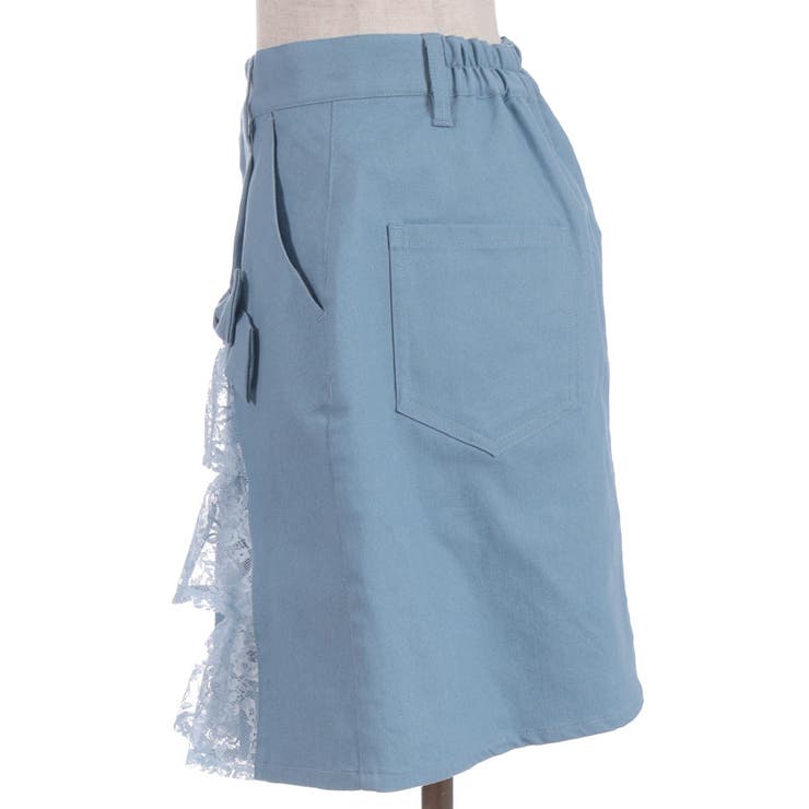 レースフリルデニムスカート | axes femme | 詳細画像16 