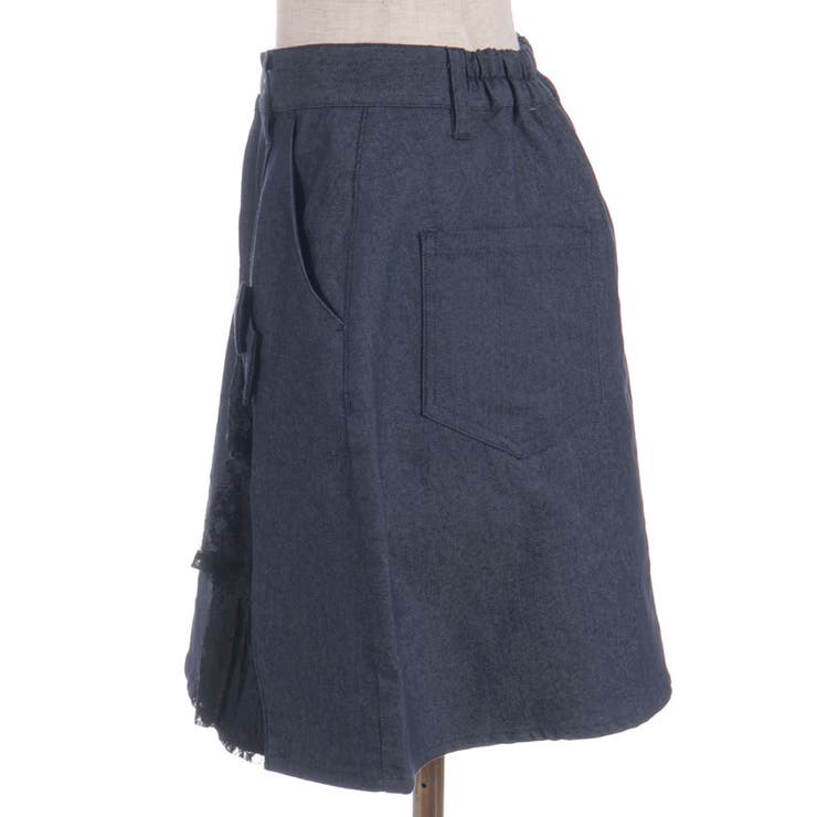 レースフリルデニムスカート | axes femme | 詳細画像9 