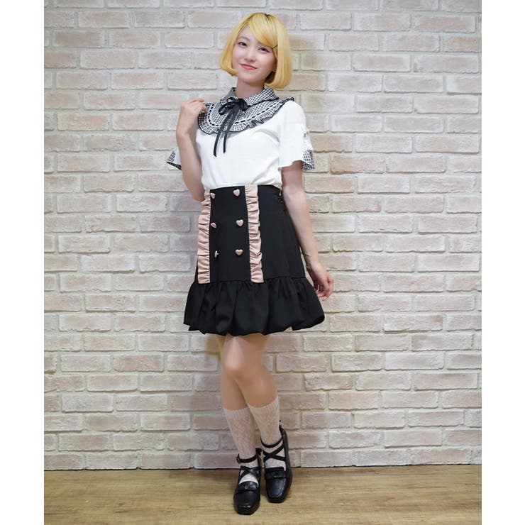 ハイウエストバルーンミニスカート | axes femme | 詳細画像12 