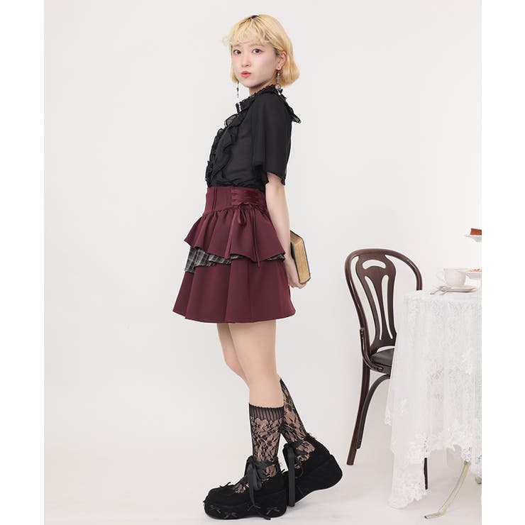 イレヘムティアードミニスカート | axes femme | 詳細画像10 