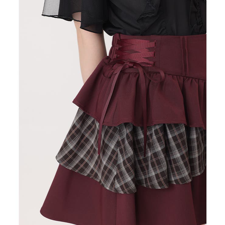 イレヘムティアードミニスカート | axes femme | 詳細画像11 