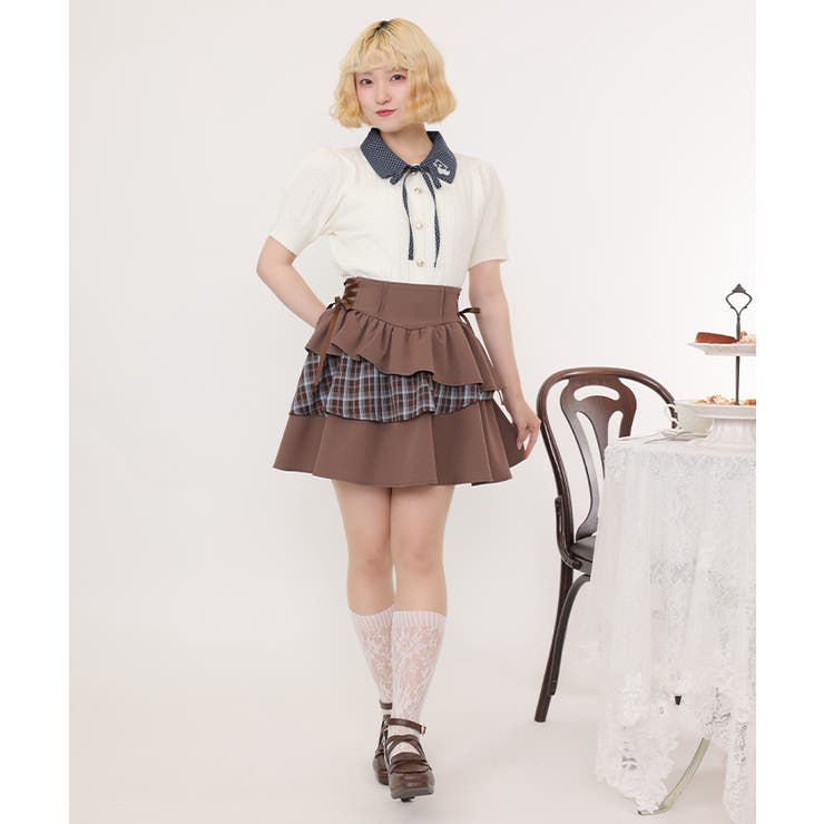 イレヘムティアードミニスカート | axes femme | 詳細画像8 