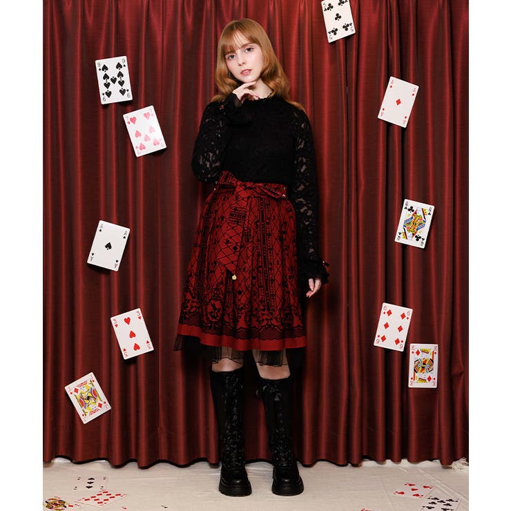 ワイン | ワンダーフロッキースカート | axes femme