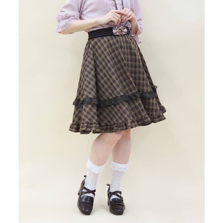 FOXEY フォクシー Gingham Circular サーキュラー スカート FOXEY フォクシー Gingham Circular サーキュラー スカート FOXEY