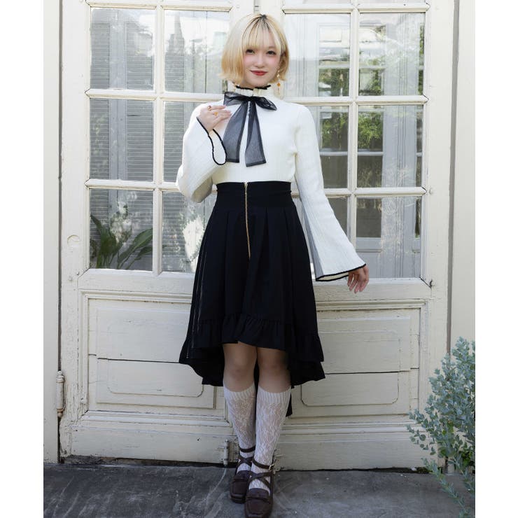 フィッシュテールジップスカート | axes femme | 詳細画像5 