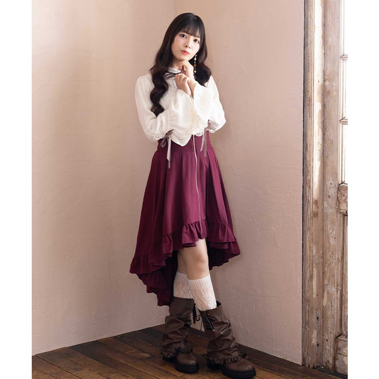 フィッシュテールジップスカート | axes femme | 詳細画像9 