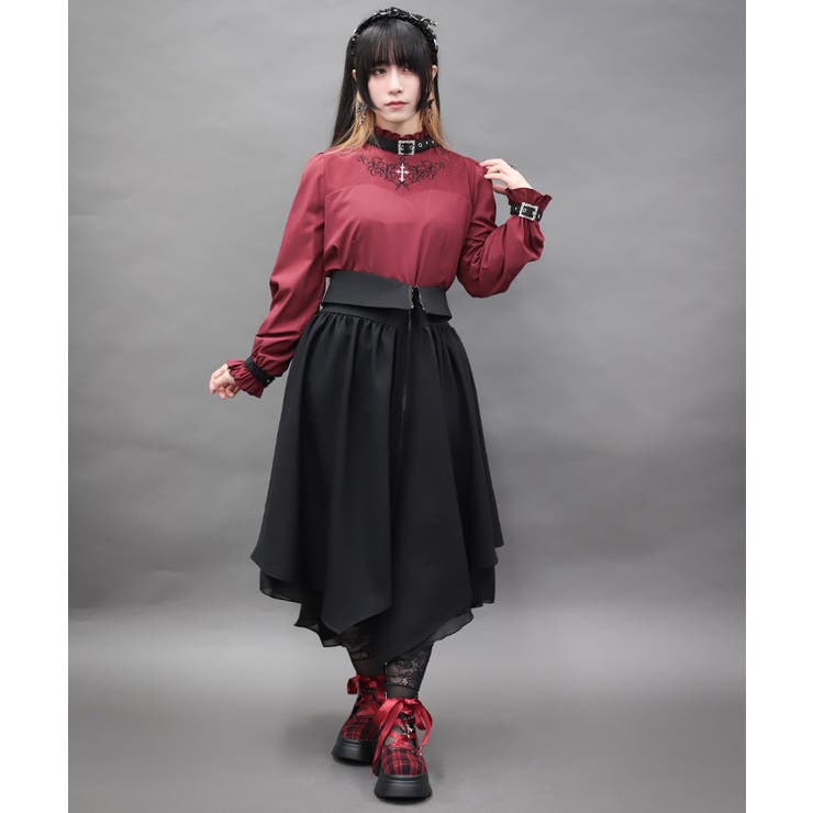 イレヘムＺＩＰデザインスカート | axes femme | 詳細画像7 