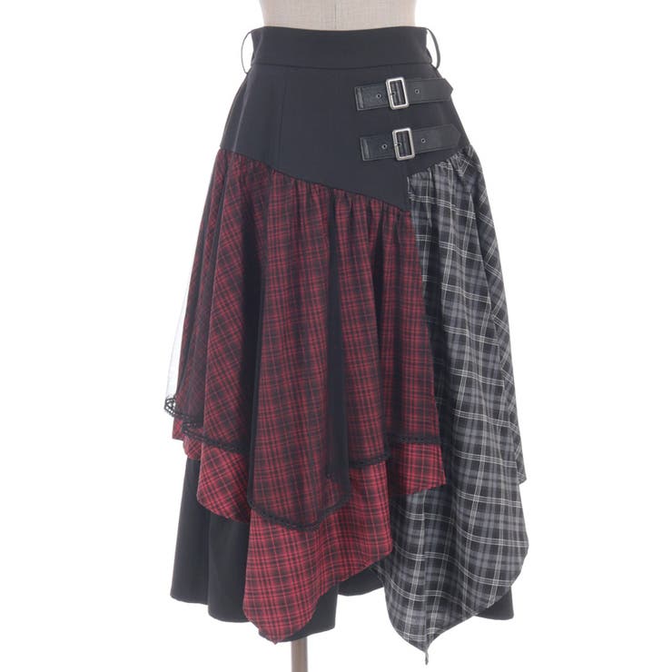 チェックランダムフリルスカート | axes femme | 詳細画像18 