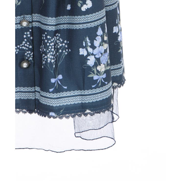 スイートピーパネル柄スカート[品番：IGAW0001352]｜axes femme