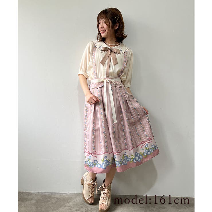 ネモフィラ＆ポピー柄SK[品番：IGAW0001719]｜axes femme