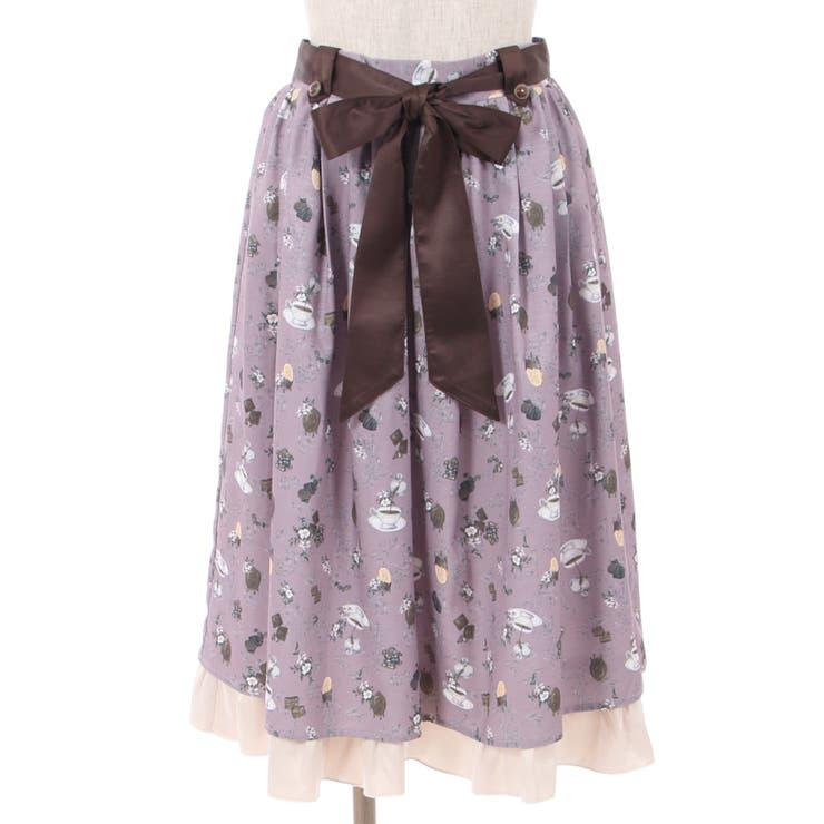 メルティチョコレート柄スカート メルティショコラ柄スカート[品番：IGAW0003157]｜axes femme
