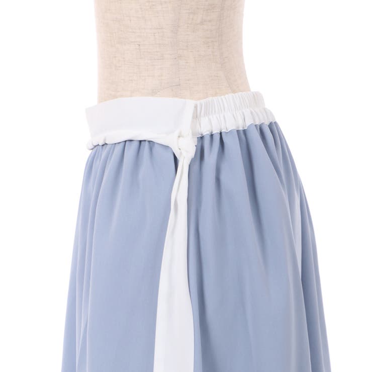 チャイナボタンバイカラーSK[品番：IGAW0003354]｜axes femme
