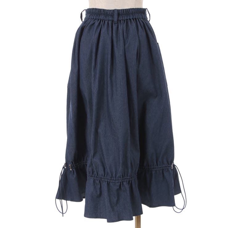 ジップ付ドロストスカート[品番：IGAW0003882]｜axes femme