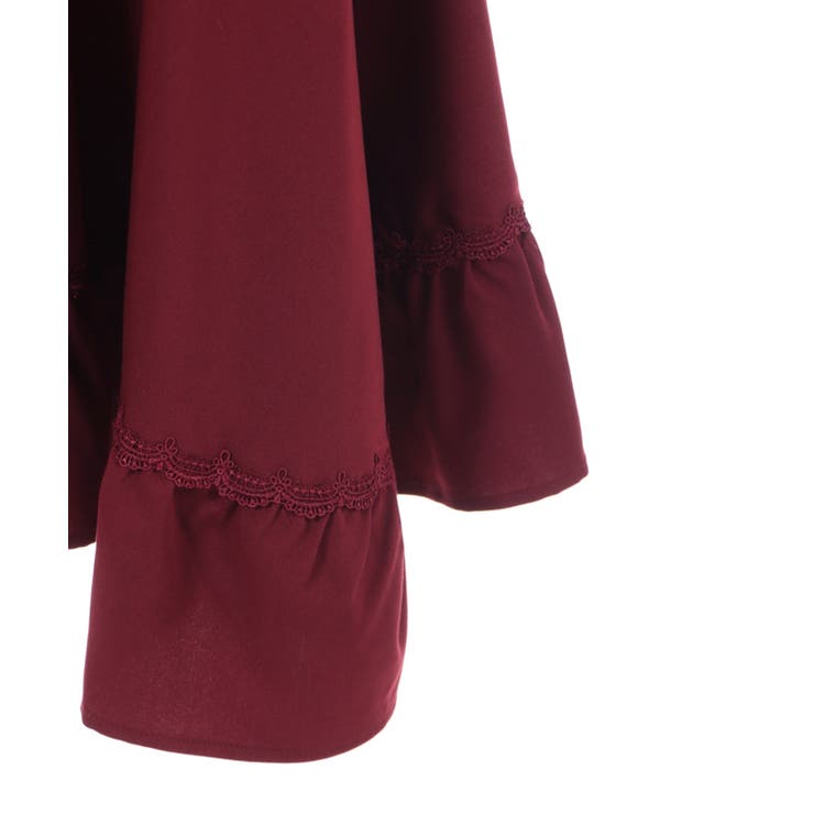 アリスアンドザパイレーツ　イレギュラーヘムスカート　えんじ イレギュラーヘムスカート[品番：IGAW0004083]｜axes femme