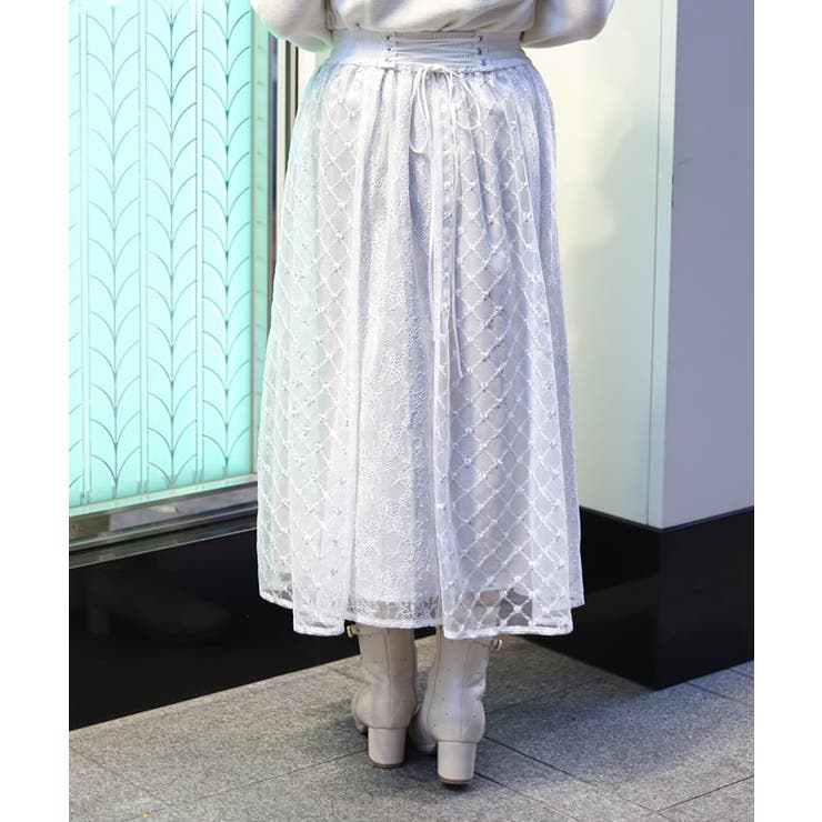アメリカ通販ファッション スパンコールチュールスカート[品番：IGAW0005823]｜axes femme スカート