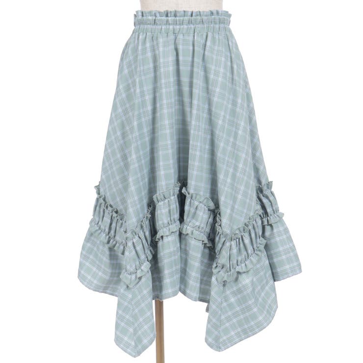 チェックギャザーイレヘムスカート | axes femme | 詳細画像8 