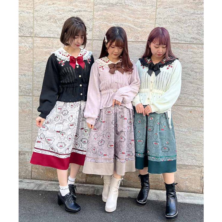 ストロベリーラベルタックSK[品番：IGAW0003241]｜axes femme