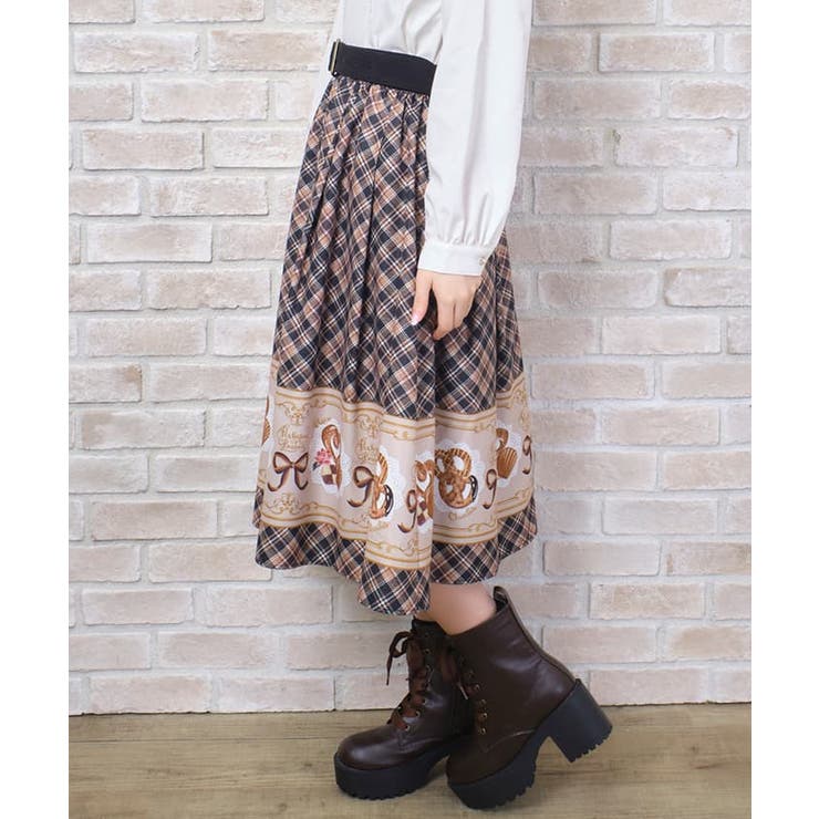 プレッツェルベルト付スカート[品番：IGAW0004235]｜axes femme
