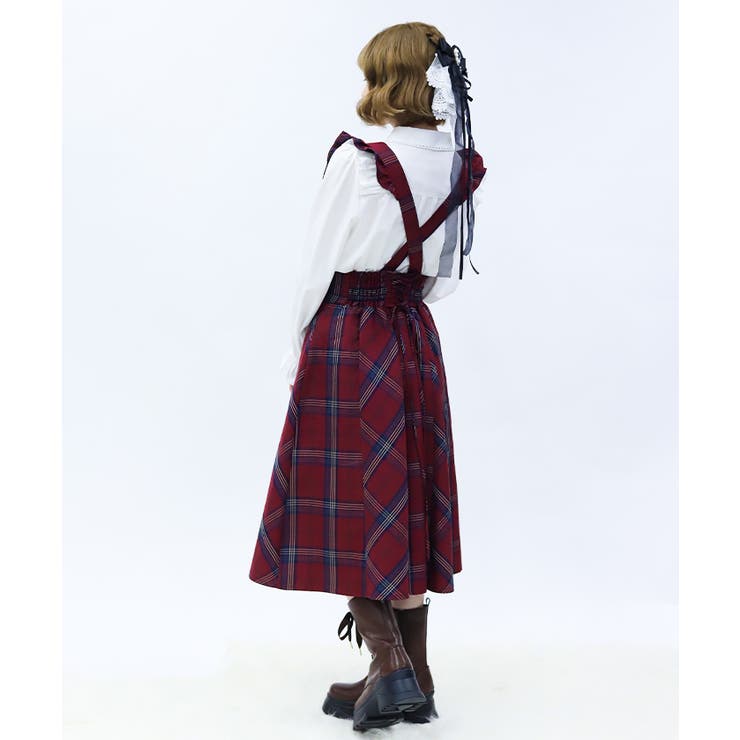 フリルサス付ハイウエストスカート | axes femme | 詳細画像8 