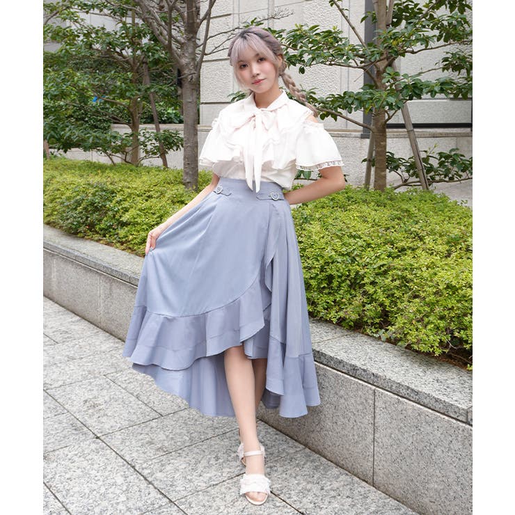 ラッフルフリルイレヘムスカート | axes femme | 詳細画像10 