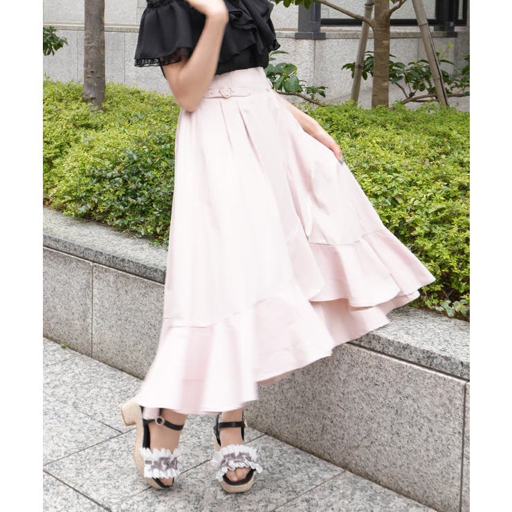 ラッフルフリルイレヘムスカート | axes femme | 詳細画像8 